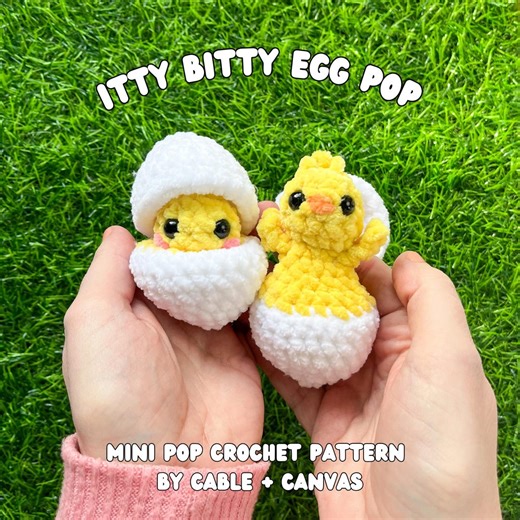 Itty Bitty Egg Pop: Crochet Egg Pattern (PDF Download) - Etsy