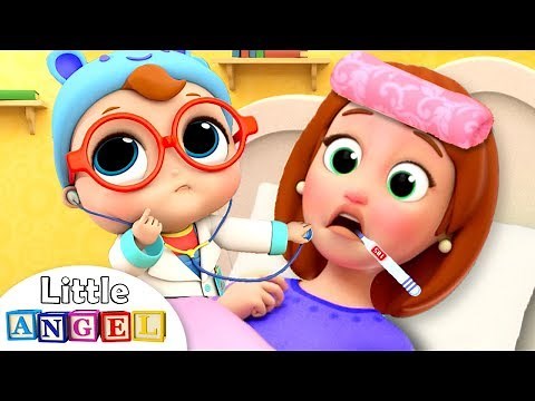 Mommy is Sick | Boo Boo Song | Little Angel Nursery Rhymes