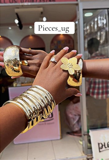 Shop Chunky Gold Bangles in Kampala for 25k Each