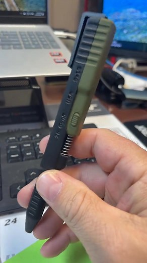  The Ultimate Tactical Pen for EDC Enthusiasts! This Glock-style ballpoint features realistic slide action & uses smooth Pilot G2 ink refills. ️ Includes protective case - perfect gift for military, LEO, or self-defense lovers.  Limited stock - order before Christmas! #TacticalPen #EDCGear #SelfDefense | Thecoursof | Facebook