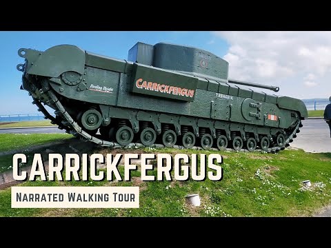 CARRICKFERGUS | 4K Narrated Walking Tour | Let's Walk 2022