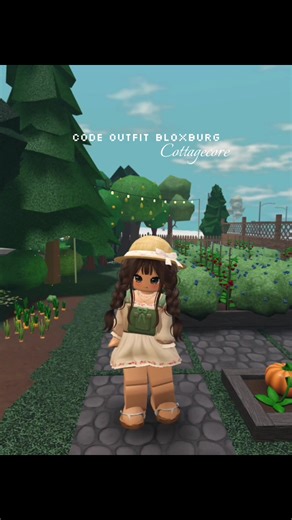 Code outfit bloxburg//Cottagecore🍅☘️🧑🏻‍🌾 #cottagecoreoutfits #bloxburgcodes #cottagecore #bloxburgfyp #bloxburgbuilds