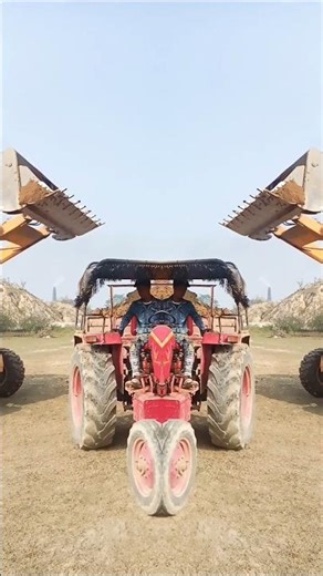 tractor mirror with JCB 😊💥😲 #shorts #jcb #tractor #mirror
