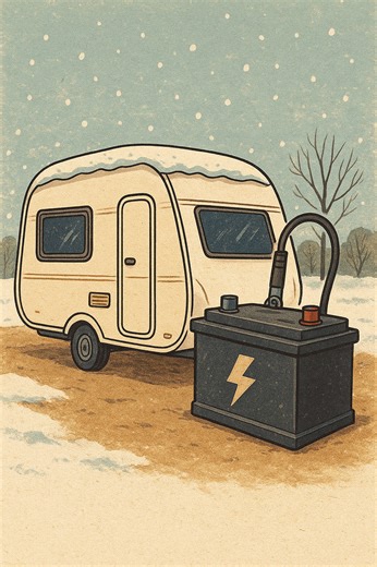 Top Winter Battery Tip for Caravan Owners🔋: To keep your caravan battery healthy all winter, fully charge it, then disconnect and store it somewhere cool, dry, and frost-free. Even when everything seems “off,” your caravan can still have small power drains that slowly flatten the battery. Give it a top-up charge every 4–6 weeks to prevent damage and make sure it’s ready to go in spring! 🔋❄️ #caravantips #caravanhacks #TouringCaravan #CaravanHire #TouringCaravanHire #CaravanLife #CaravanRental 