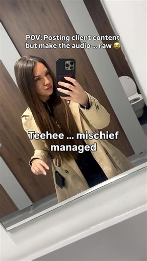 Posting client content with raw audio 😂 #contentcreator #contentmarketing #creativecontentcreator