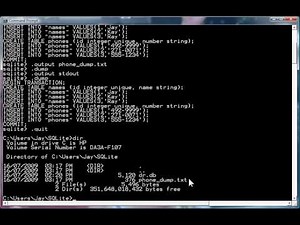 SQLite Dump & Restore