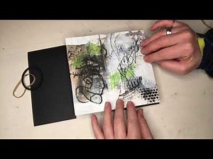 Edges and Margins Finished concertina sketchbook