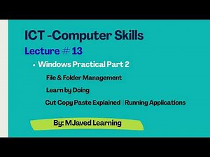 2 Windows Practical | File Handling, Folders & Basic Operations | Running Applications
