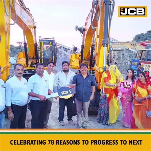 Marking the beginning of 78th year of independence, JCB India celebrates a landmark achievement by delivering 78 JCB Excavators in a single day. This milestone represents 78 keys to prosperity, 78 stories of success, and 78 reasons to progress. Each JCB Excavator reflects our commitment to driving India’s growth and innovation. Here’s to building a brighter future for the Nation together. For more information on JCB Excavators, call 18001037386 or visit https://www.jcb.com/en-in/products/excavat