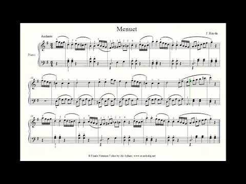Menuet - J. Haydn - Piano