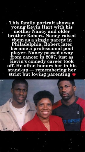 Young Kevin Hart with His Mother Nancy & Brother Robert — A Philadelphia Family 👨‍👩‍👦 #KevinHart