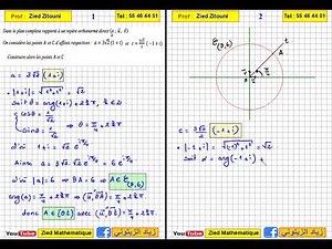 30 - Nombres Complexes: Comment construire l'image d'un nombre complexe ? Bac Math / Science / Tech