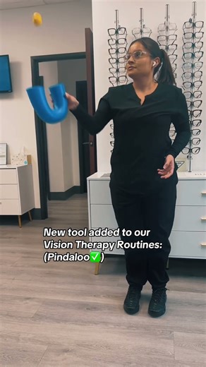 New tool added to our vision therapy routines: the Pindaloo 😎 Perfect for training hand-eye