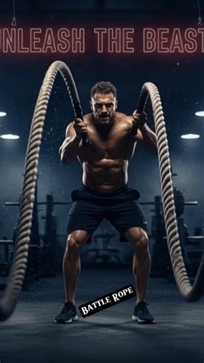 Full Body Power 💪#battlerope #workout #fitness #shorts