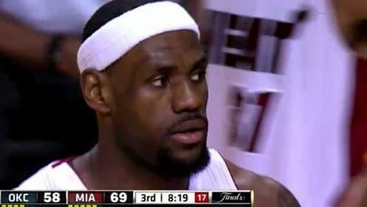 2012年总决赛G5 热火VS雷霆 詹姆斯夺生涯首冠