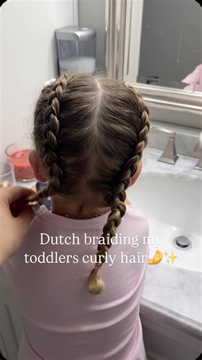 Taylor Lair | The best braids I’ve done 👏 #curlyhair #dutchbraid #braiding #braidinghair #hairstyles #toddlerhairstyles #easyhairstyles | Instagram