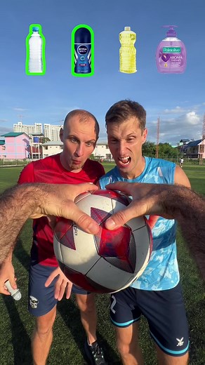 ❌ Challenge: Hands And Mixtures Testing vs Football Ball #football #soccer #challenge