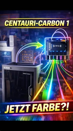 Elegoo Centauri Carbon 1 jetzt mit Multicolor 🔥 Canvas Upgrade im Test
