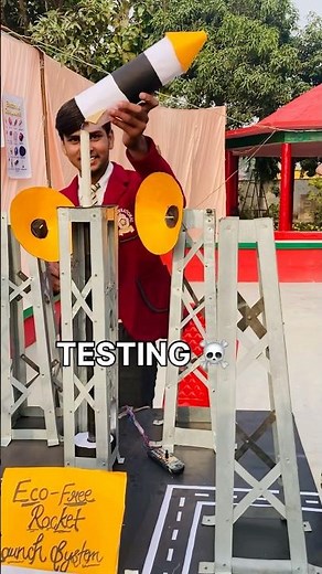 Eco-Free Rocket 🚀 #scienceworkingmodel #model #ecofriendly #schoolproject