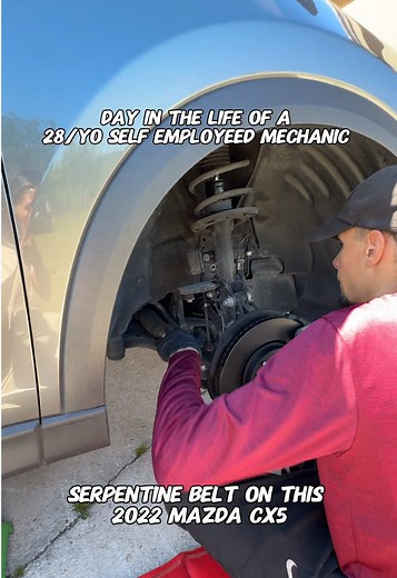 Ty The Car Guy👨🏽‍🔧 (@tythecarguyy) - How to Change the Serpentine Belt on Mazda CX-5