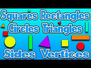 Squares Rectangles Circles Triangles 🔺🔴⏹ Sides Corners Vertices ✏️ 2D Shapes