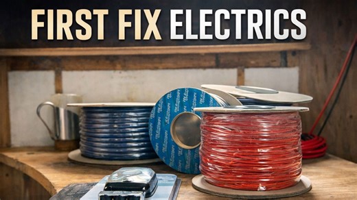 Laying cable for 12V lighting