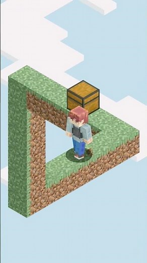 The Penrose Triangle Illusion (Minecraft Edition)