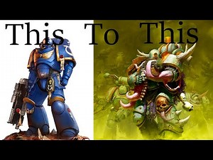 Primaris Marine turned Death Guard, kitbash