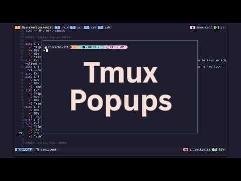 Tmux Popups - The Most Underrated Feature in Tmux