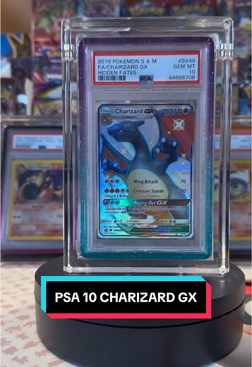 PSA 10 Charizard GX Set - Hidden Fates Pokemon Cards