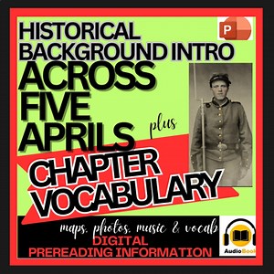 Across Five Aprils Introduction & Vocab Activities | No-Prep Chapter Lessons-PPT