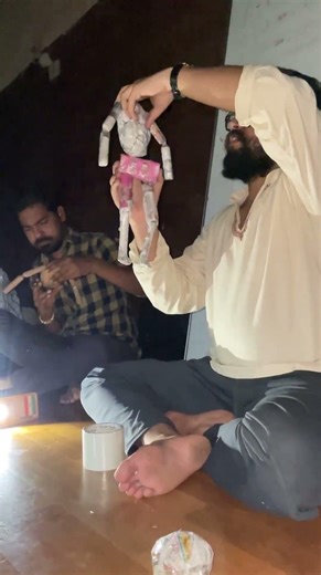 Newspaper Bunraku Technique Puppet