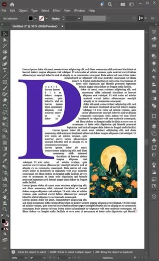 Text Inside Typography in 30 Seconds 😱 | Illustrator Trick #ytshorts #viral #trending #designshorts