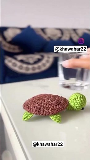 crochet amigurami tutle coaster/how to crochet super easy turtle. Coaster for beginners