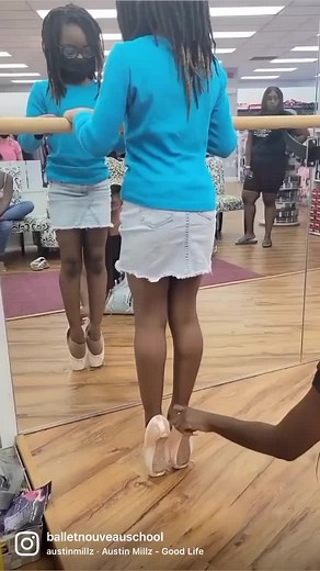 Our students promoted to Demi-pointe took a trip for their first shoe fitting today! Congrats and we’re so proud of you all😊 | City Ballet of MD
