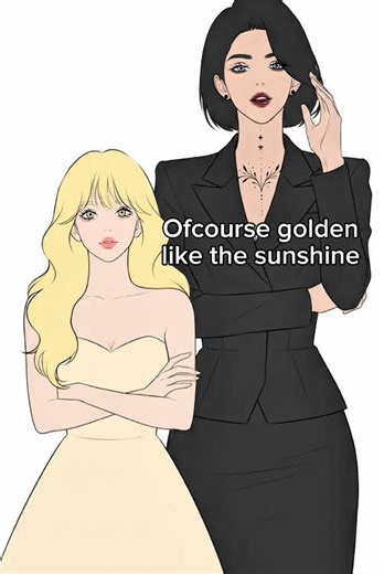 When the favorite color totally matches the vibe🖤✨ Miss Aurelia and Ms. Roth bringing complete opposites together! #AnimeAesthetic #CrushonAI #WebtoonEdit #wlw #yuri