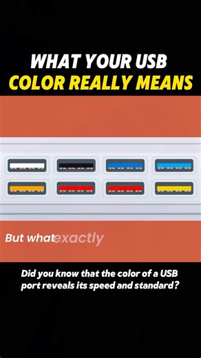 What your usb color really means #usb #knowledge #sciencetok #fyp #america