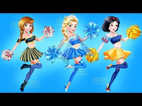 Disney Princess Cheerleaders Elsa Anna Snow White Dress Up Game