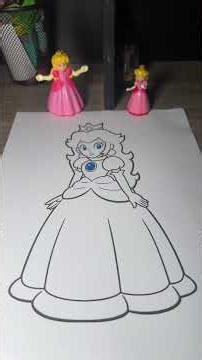 Super Mario Bros - How to Coloring Pages of Princess Peach 👑 with Markers #princess #peach #music