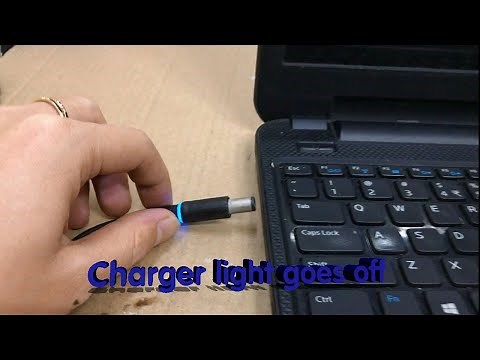 Dell Inspiron 3521 - Charger light goes off when plug it into the laptop