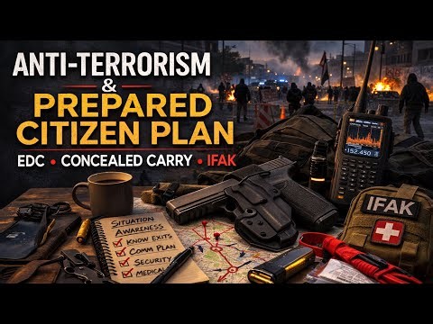 More Attacks Coming? Anti Terrorism Readiness Plan For The Prepared Citizen! EDC, 72 Hour Bag, IFAK
