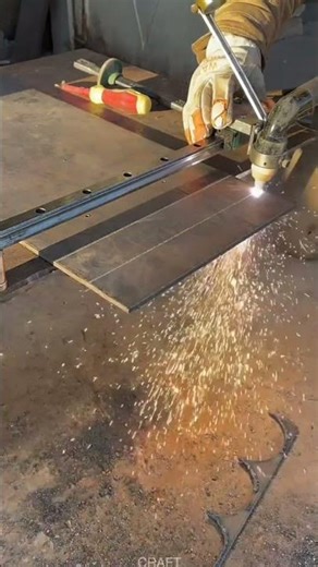 Oxy-Acetylene Torch Metal Sheet Cutting | Precision Flame Cutting Demo