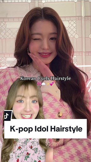 Korean Curls K-pop Idol Hairstyle Tutorial