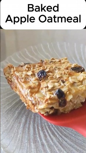 baked apple oatmeal #bakeonly #bakeonlyrecipes #fallbaking