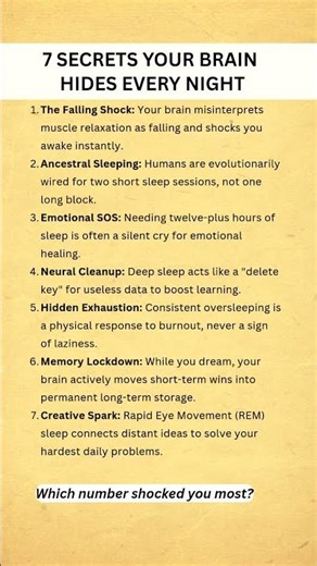 7 SECRETS YOUR BRAIN HIDES EVERY NIGH | #psychology #awareness #humanbehavior