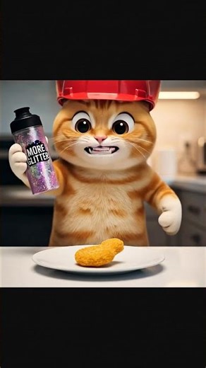 Full Plate vs ONE Nugget (The Favorite Child) 😂🍗#PANGI #CatShorts