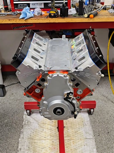 454 LSX assembled with a TSP stroker cam and PRC 285cc heads 🔥 -- #texasspeed #prc #tsp #lsx #v8