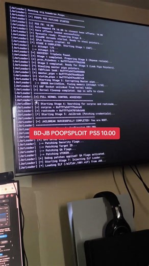 using bd-jb Poopsploit to exploit PS5 10.00