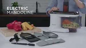 Using a mandolin is now safe and easy! https://www.starfrit.com/en/starfrit-electric-mandoline | Starfrit