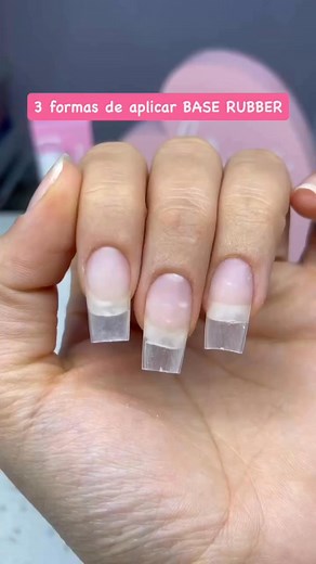 147K views · 5.2K reactions | 3 Formas de aplicar base rubber #nails #uñastutorial #uñasnaturales #uñashermosas #uñasdecoradas #belleza #manicura | Uñas Mágicas | Facebook